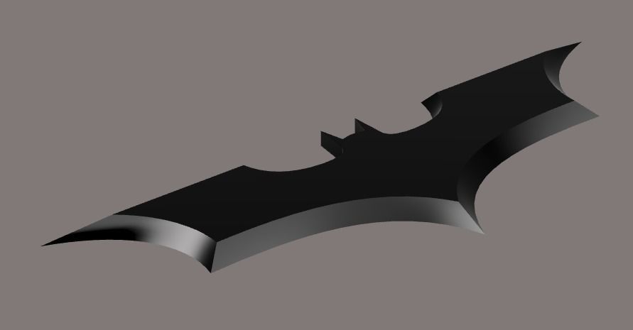 The Dark Knight trilogy - Batman batarang 3D print model_3