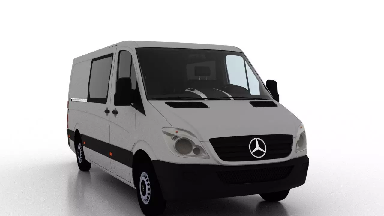 Mercedes Benz Sprinter L2H1 2009 Crew Van EU 3D model