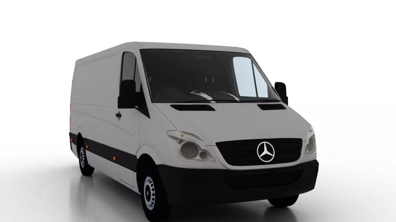 Mercedes Benz Sprinter L2H1 2009 Cargo UK 3D model