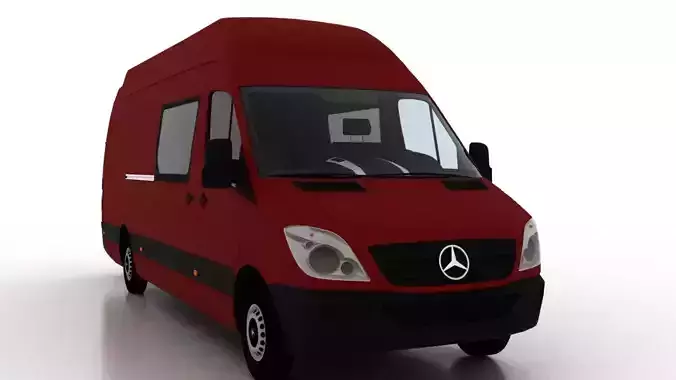 Mercedes Benz Sprinter L4H3 2009 Crew Van EU 3D model