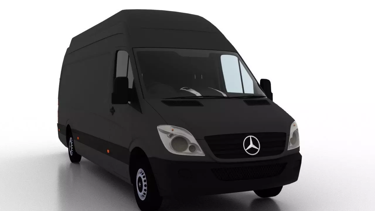 Mercedes Benz Sprinter L3H3 2009 Cargo UK 3D model