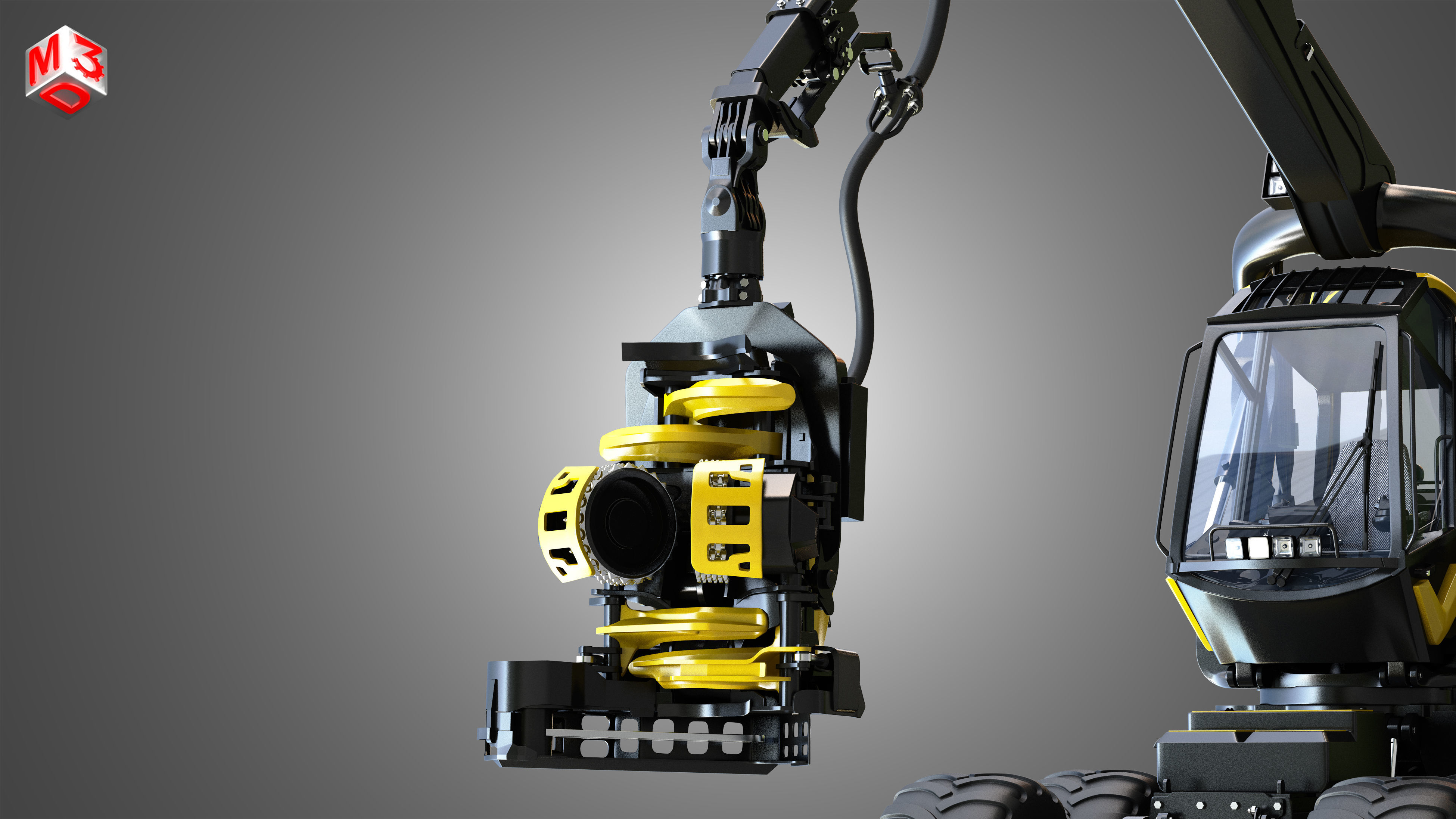 Scorpion King - Forestry Harvester 3D model_13