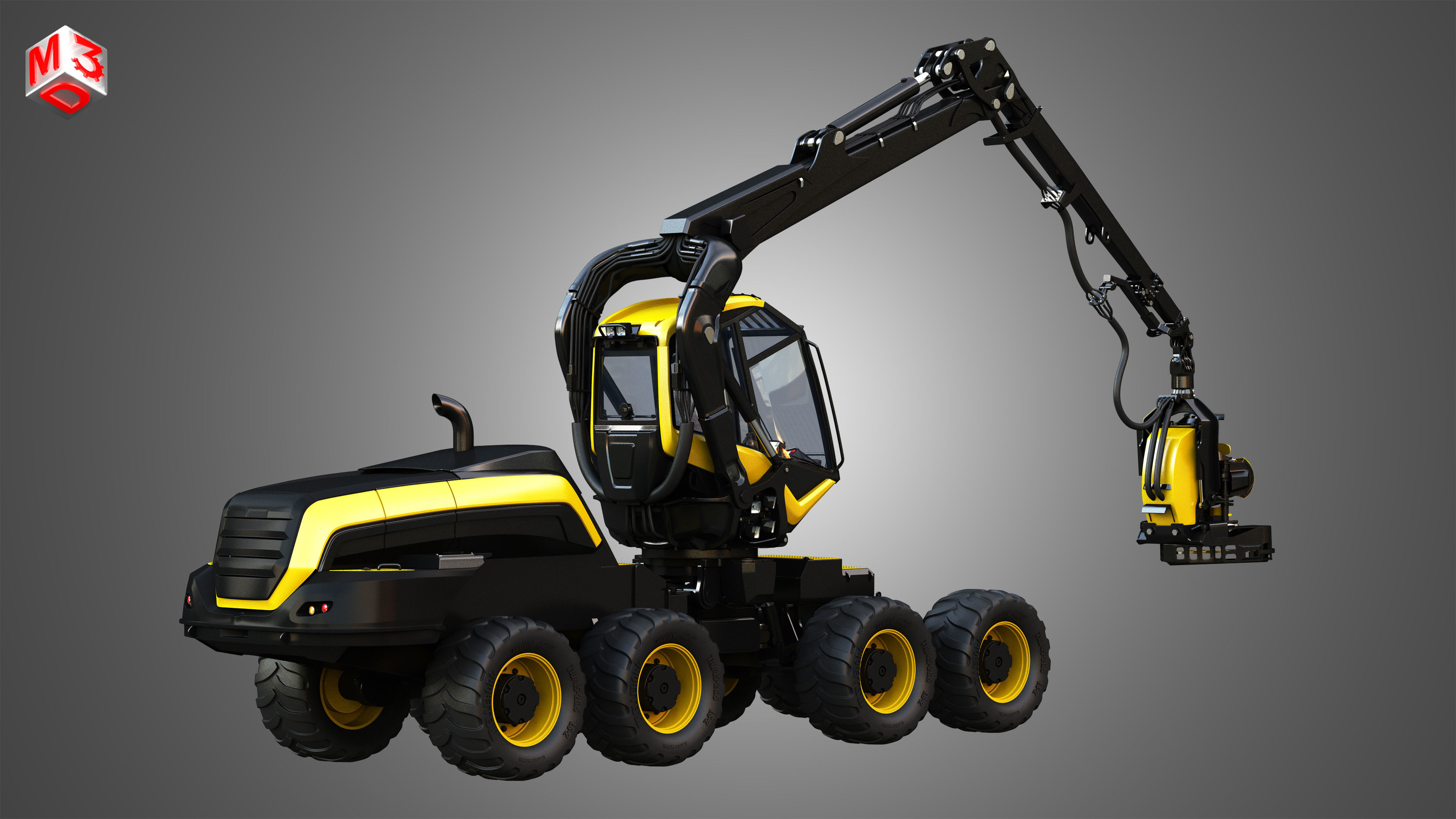 Scorpion King - Forestry Harvester 3D model_2