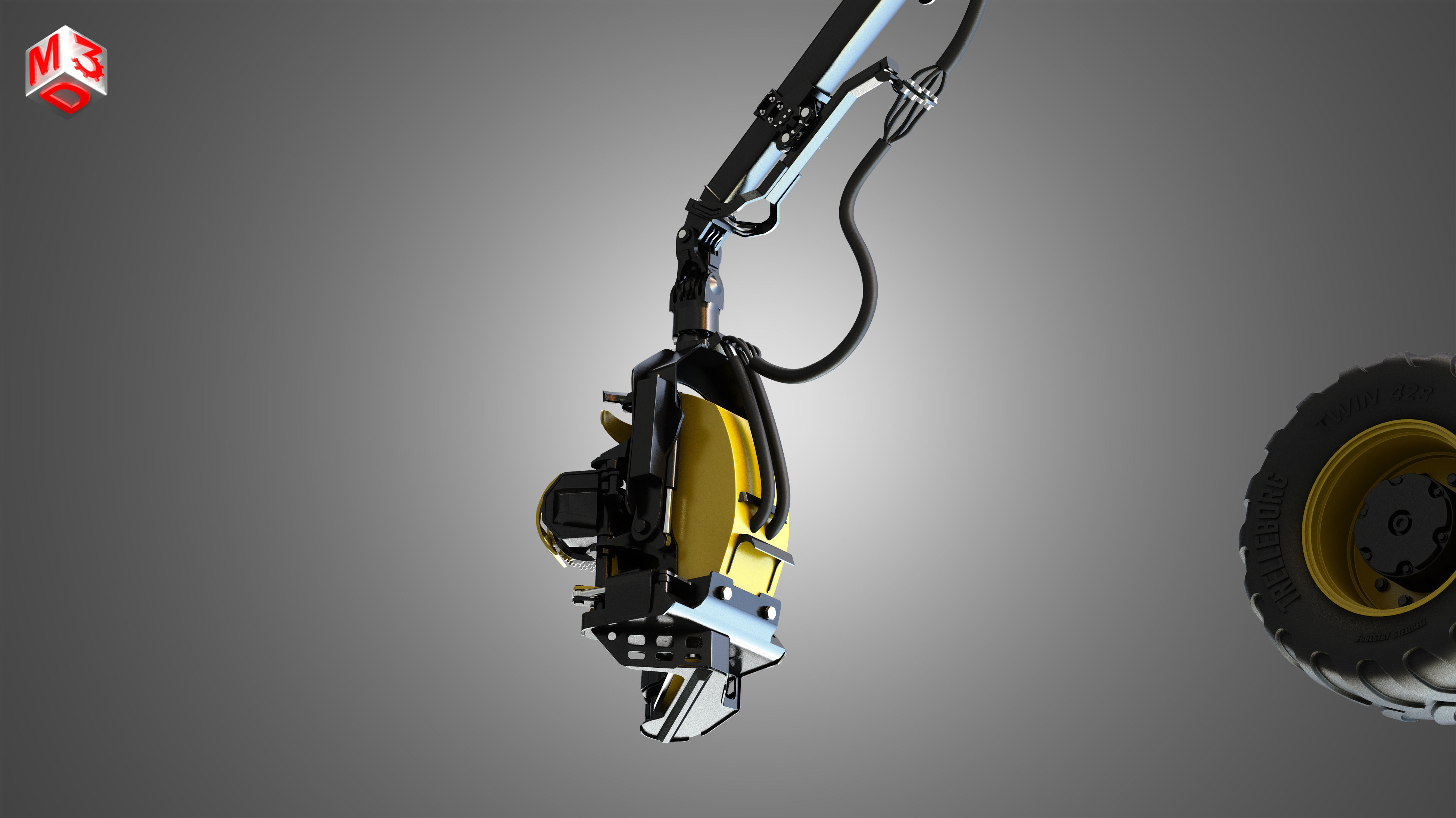 Scorpion King - Forestry Harvester 3D model_14