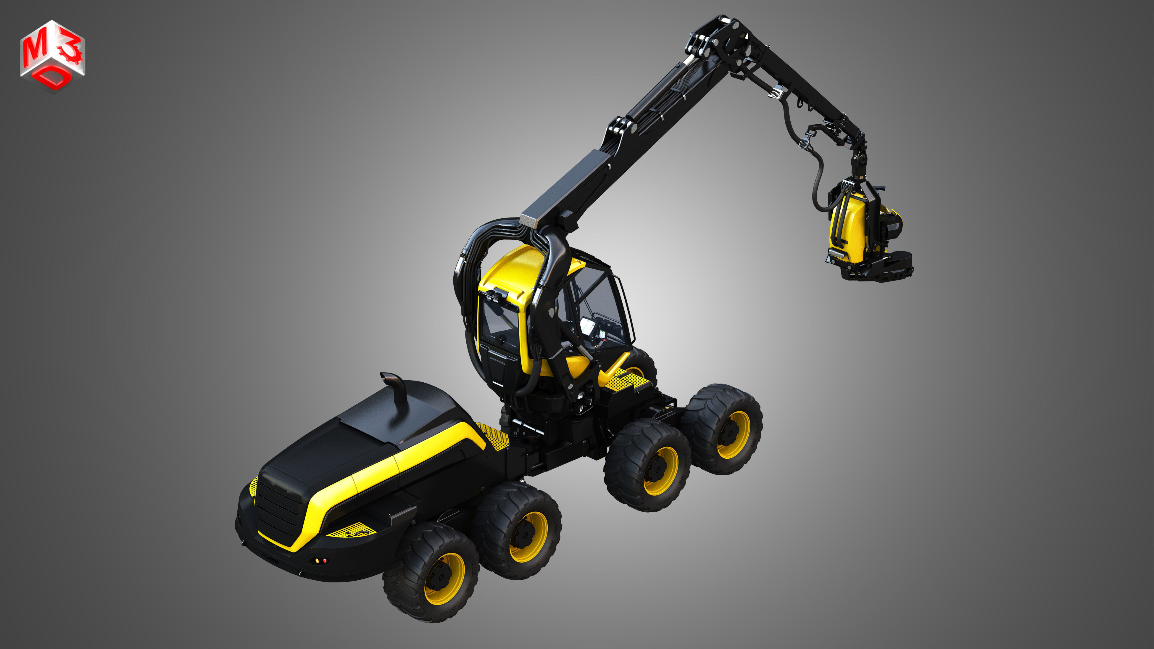 Scorpion King - Forestry Harvester 3D model_8