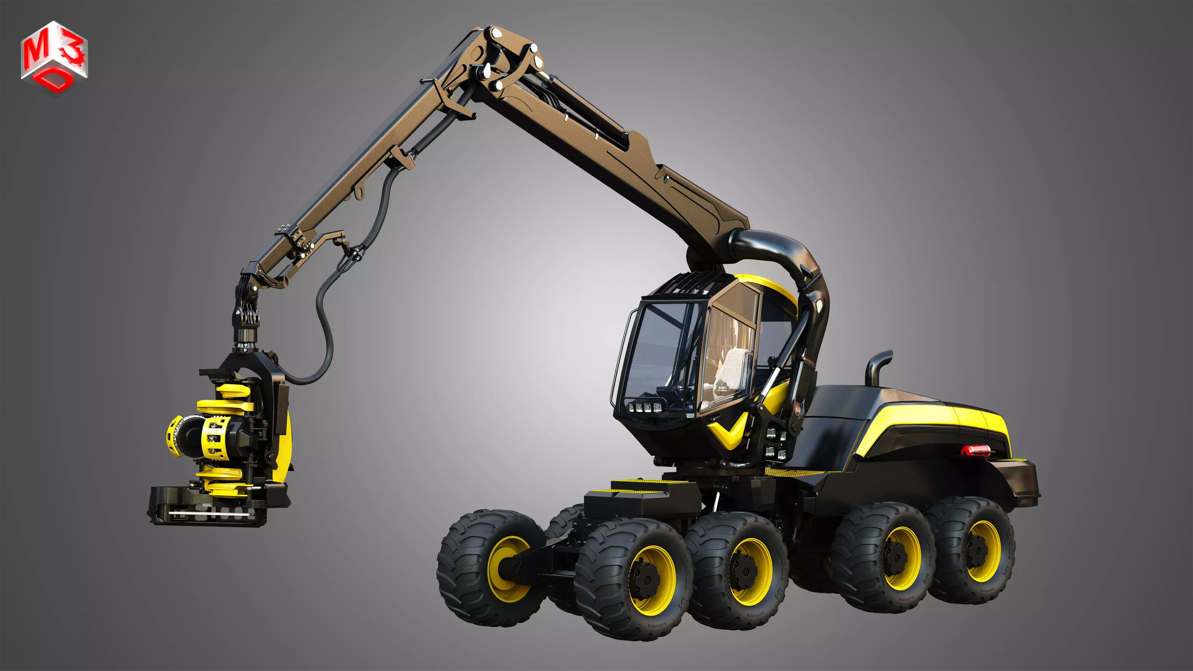 Scorpion King - Forestry Harvester 3D model_0