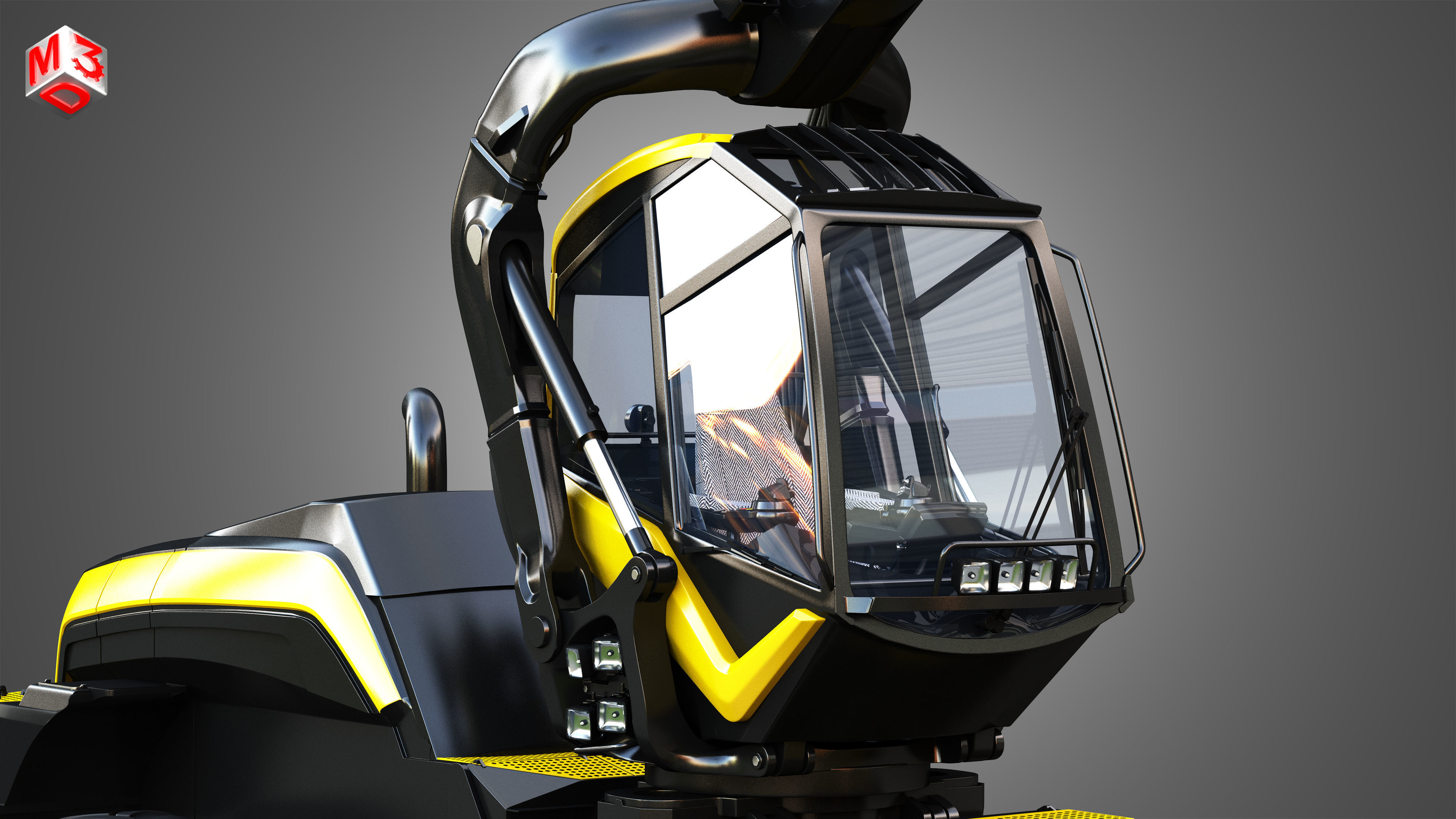 Scorpion King - Forestry Harvester 3D model_11