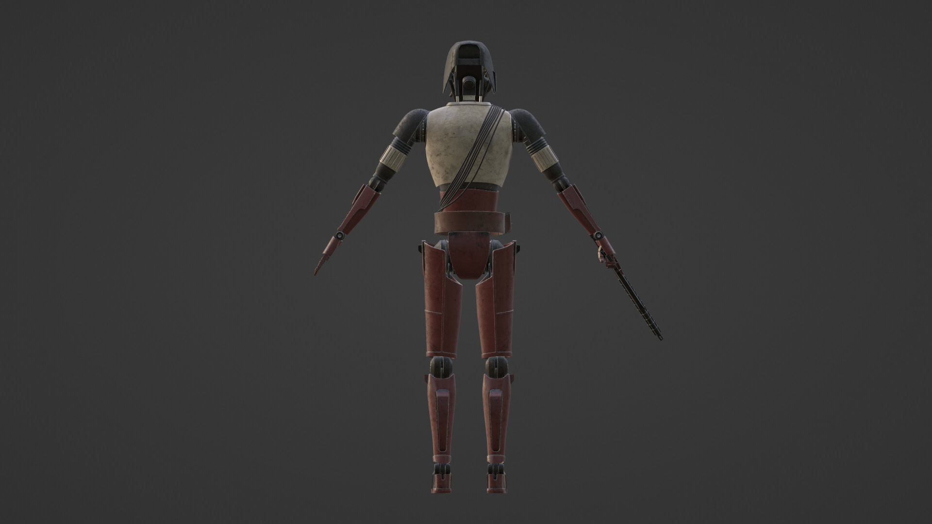 Star Wars HK-87 Droid - Fully Rigged 3D model_12