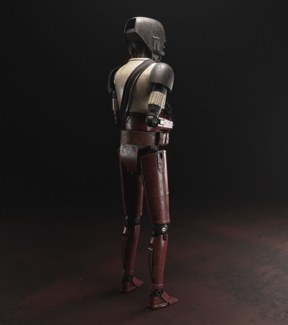 Star Wars HK-87 Droid - Fully Rigged 3D model_6