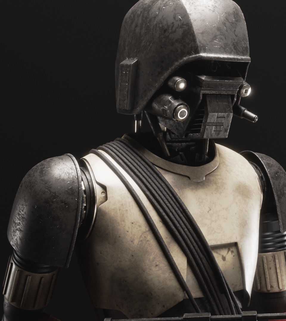 Star Wars HK-87 Droid - Fully Rigged 3D model_8