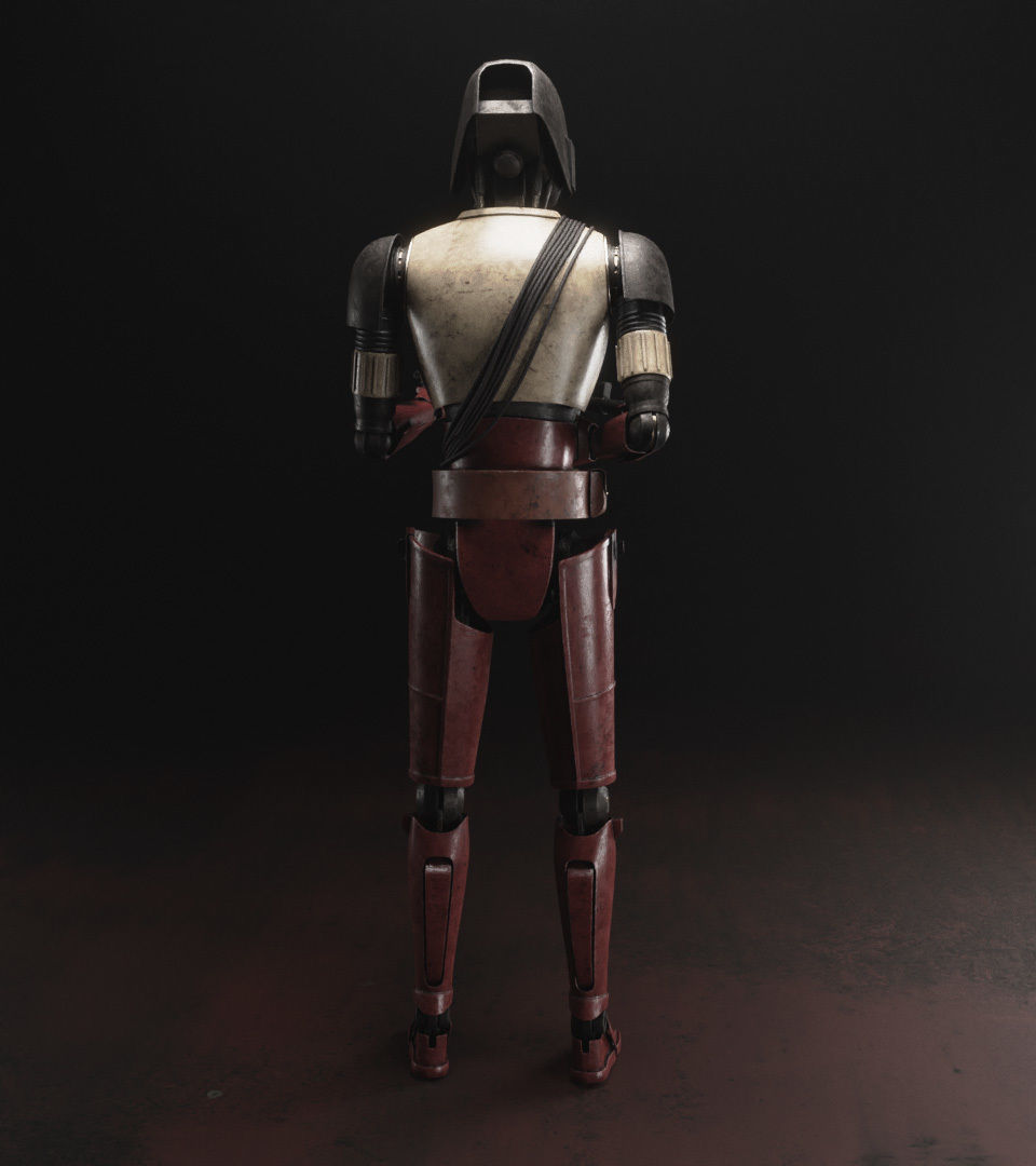 Star Wars HK-87 Droid - Fully Rigged 3D model_5