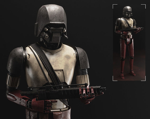 Star Wars HK-87 Droid - Fully Rigged 3D model