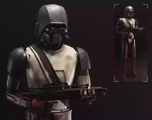 Star Wars HK-87 Droid - Fully Rigged 3D model Star Wars HK-87 Droid - Fully Rigged 3D model