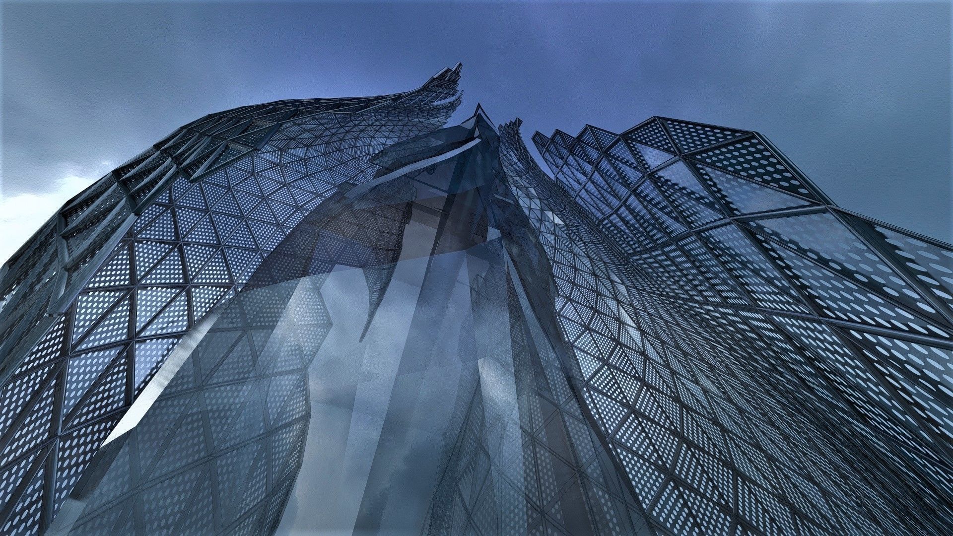 Floating Ship - Futuristic 3D model_7