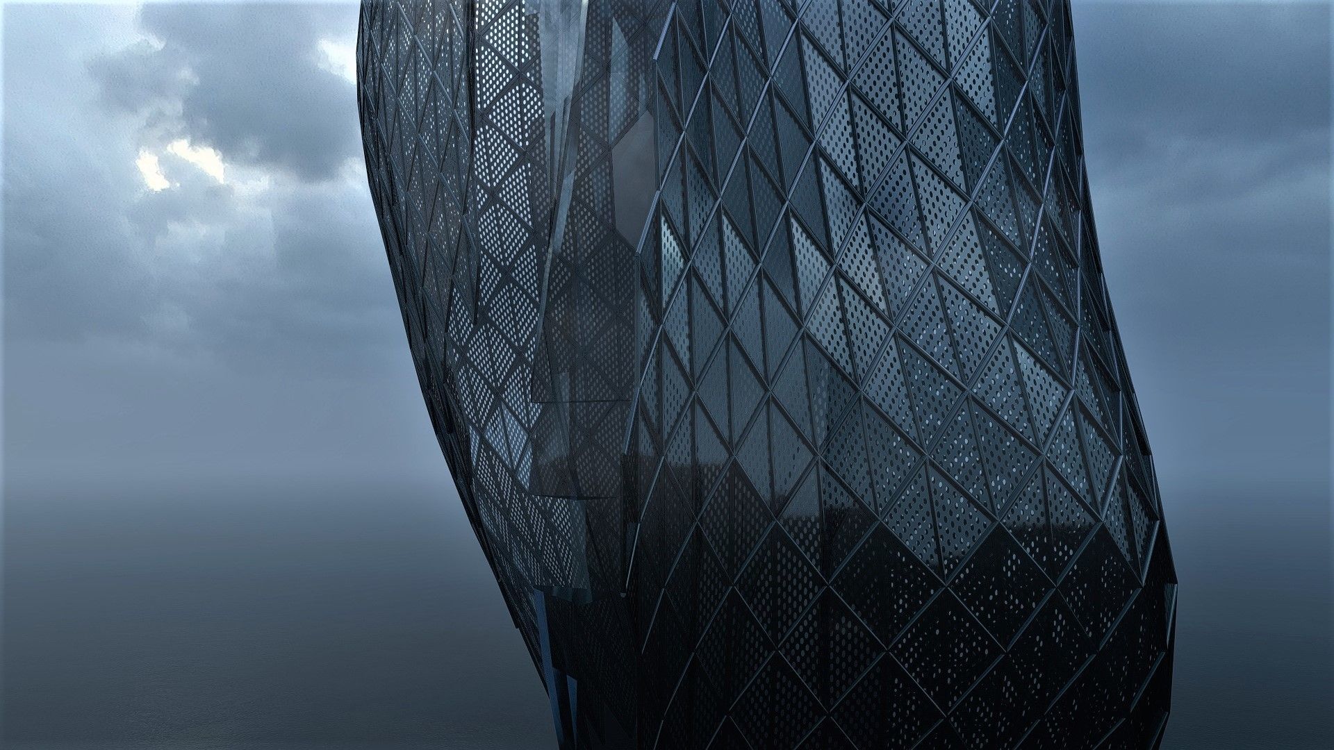 Floating Ship - Futuristic 3D model_4