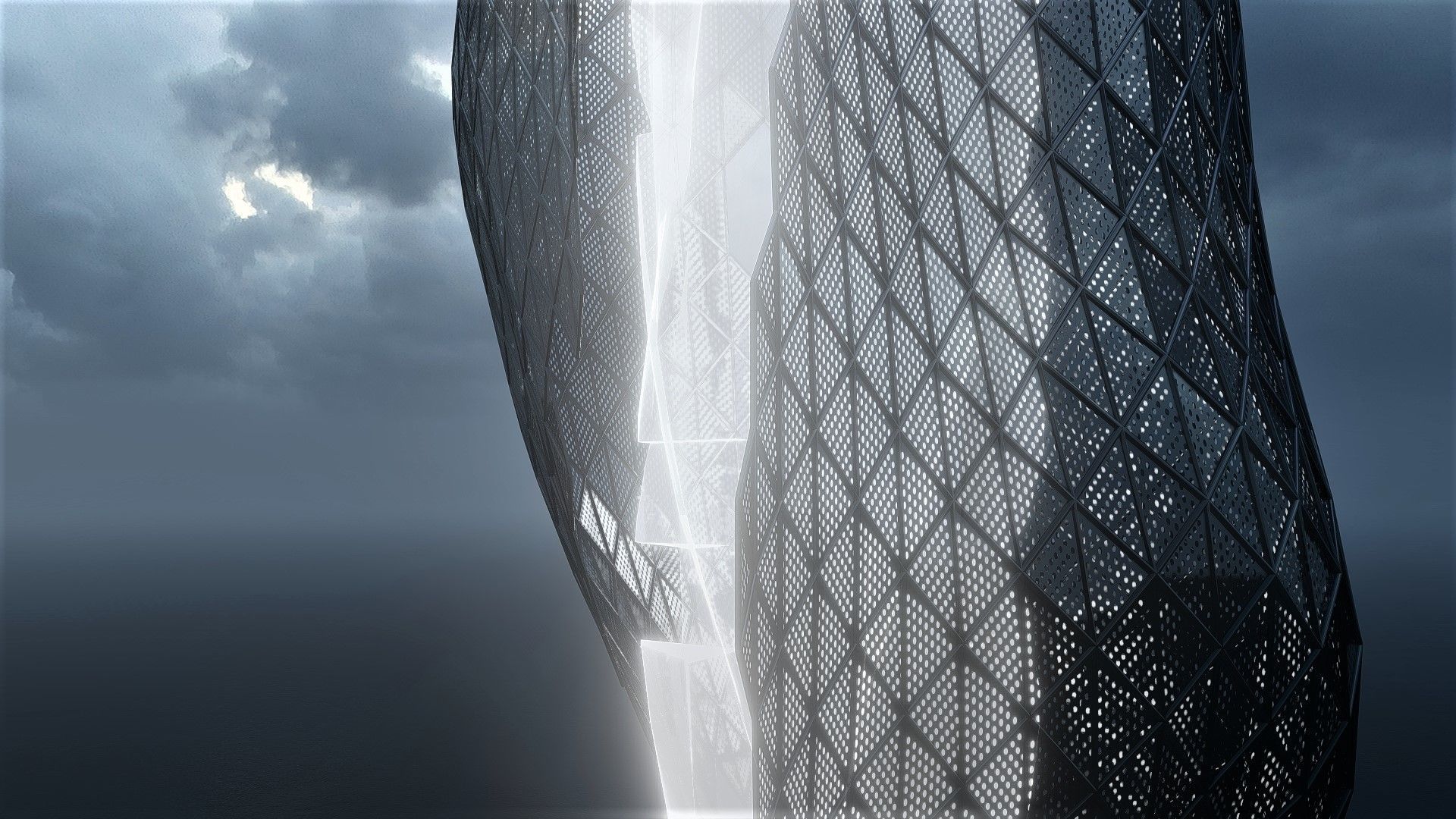 Floating Ship - Futuristic 3D model_2