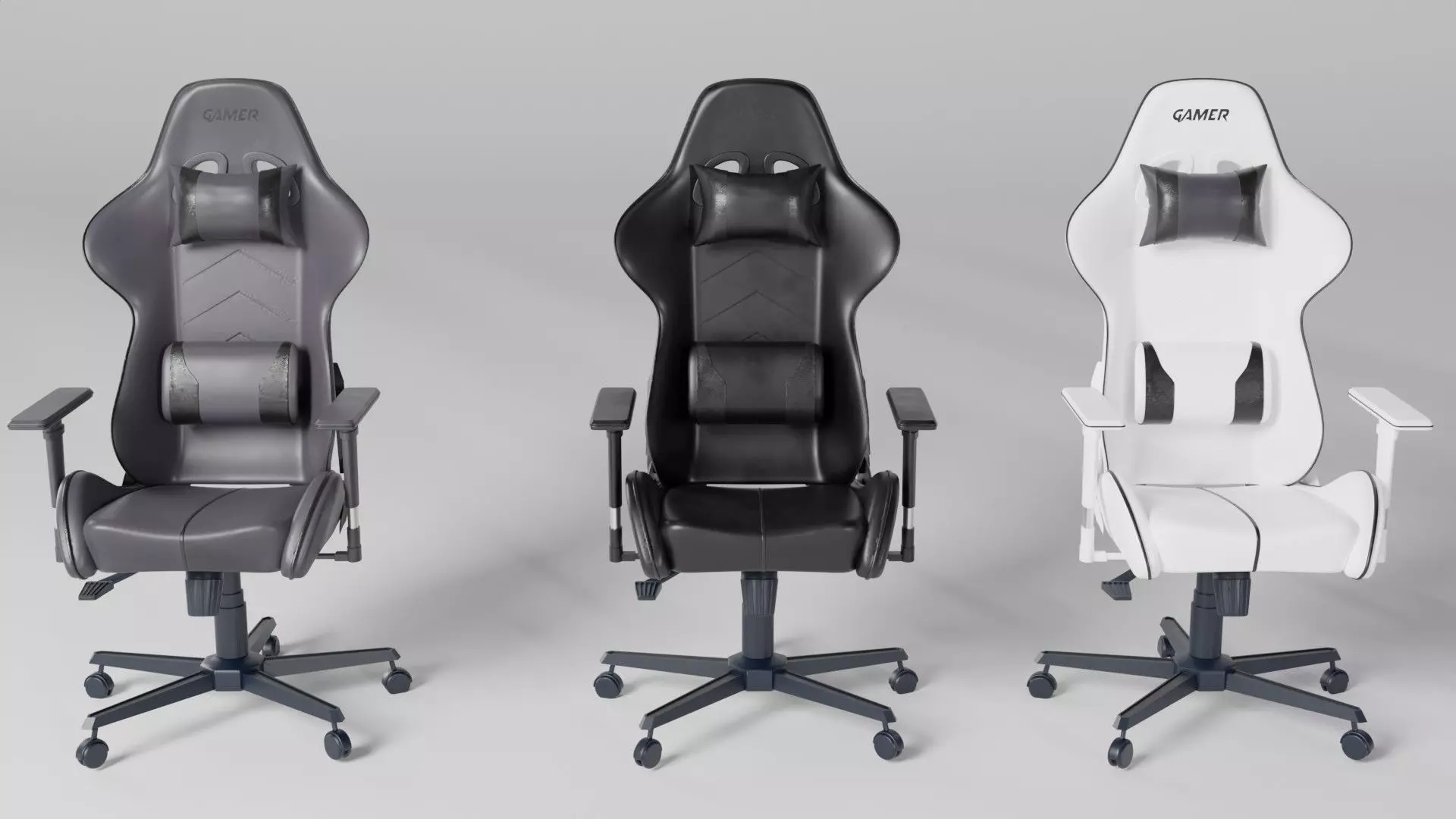 gaming chair 3D model_0