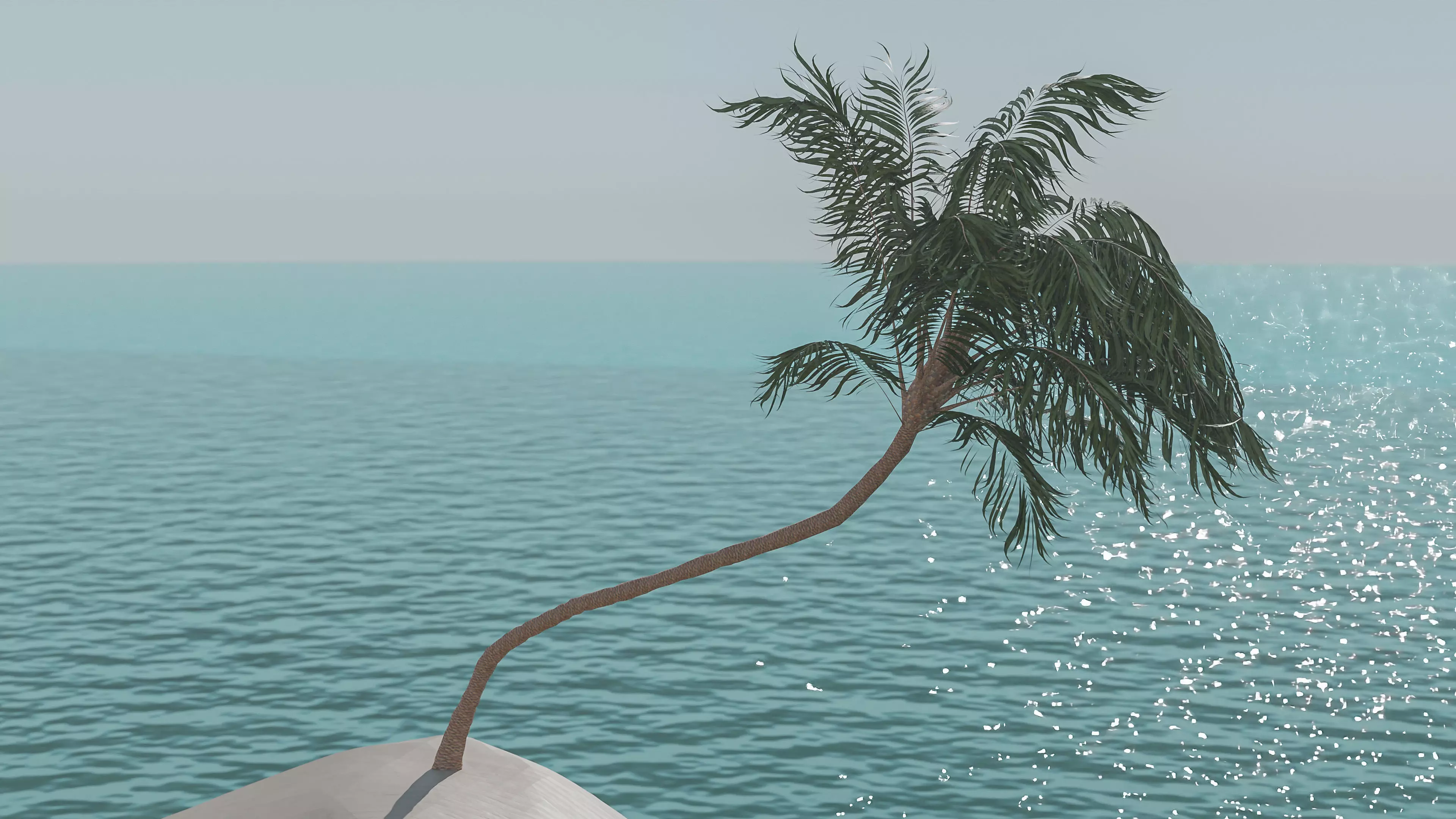 Palm Tree Hanging 3D model_0