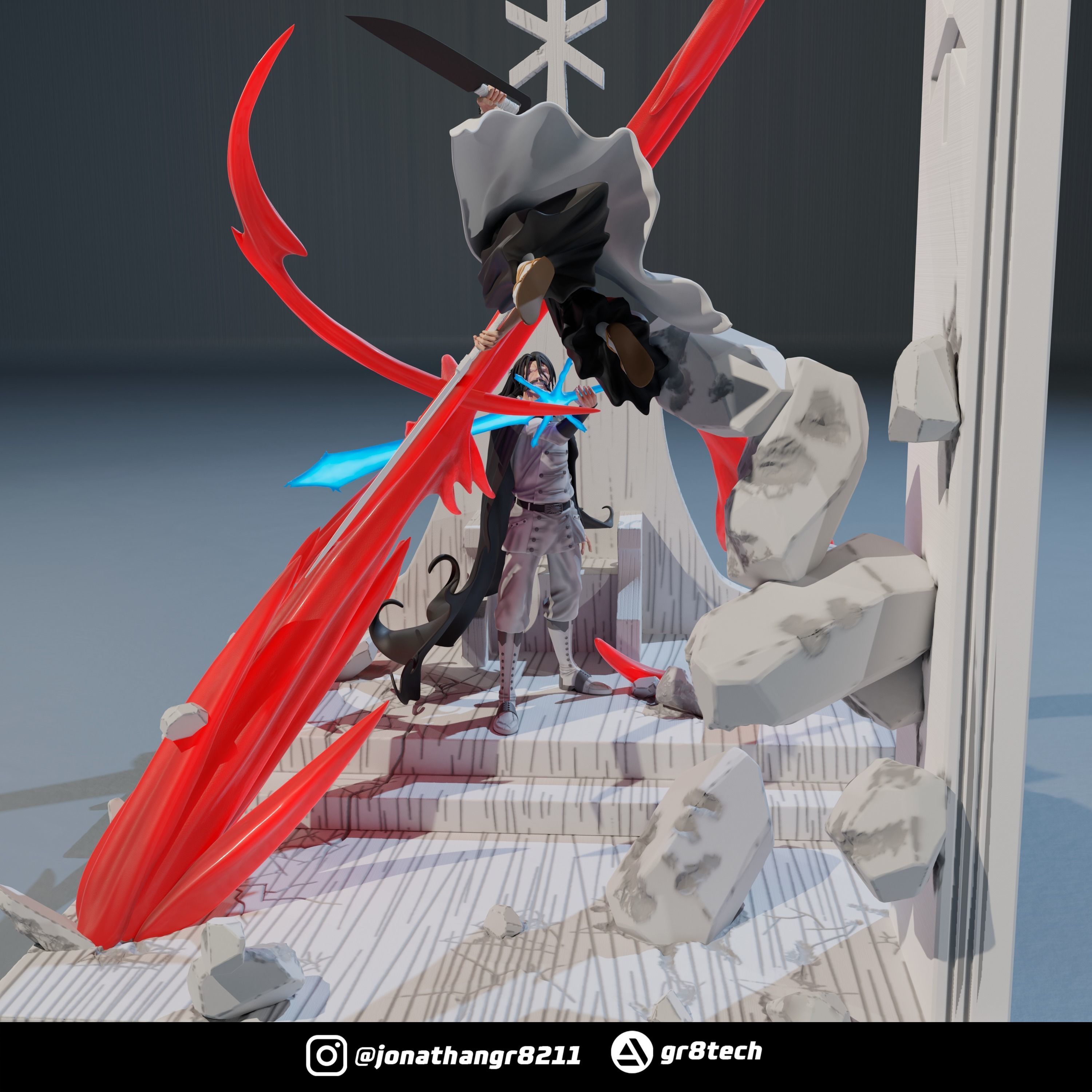 Ichigo Vs Yhwach - Bleach 3D print model_6