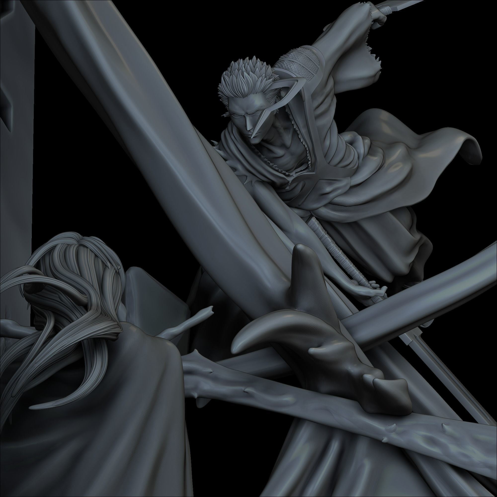 Ichigo Vs Yhwach - Bleach 3D print model_19