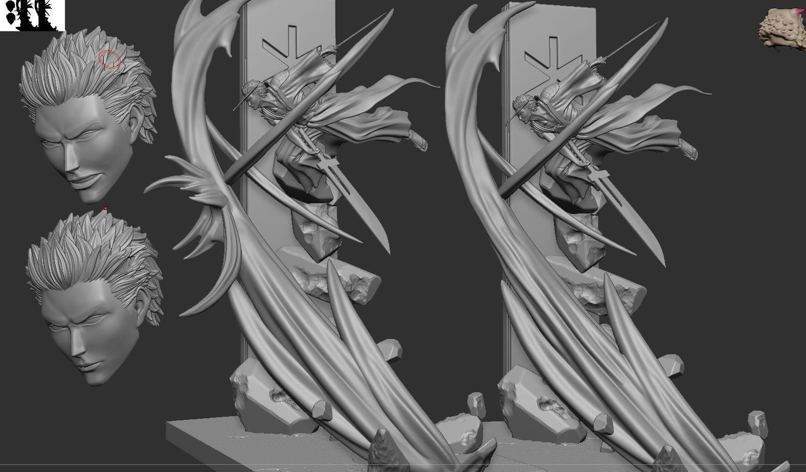 Ichigo Vs Yhwach - Bleach 3D print model_22