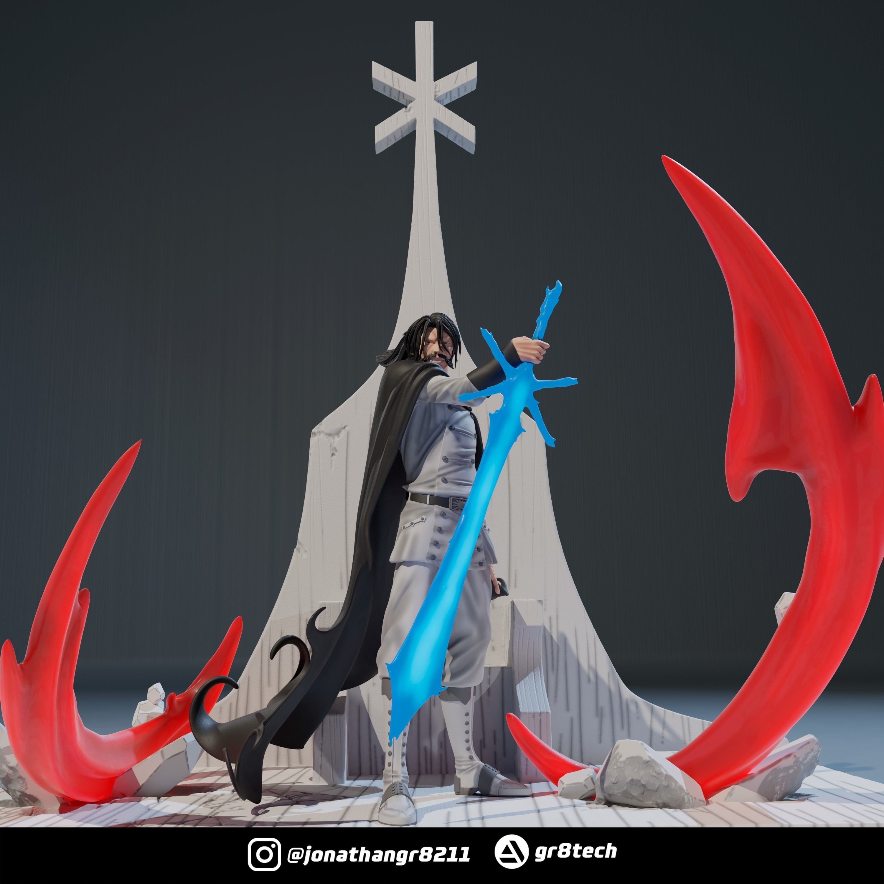 Ichigo Vs Yhwach - Bleach 3D print model_3