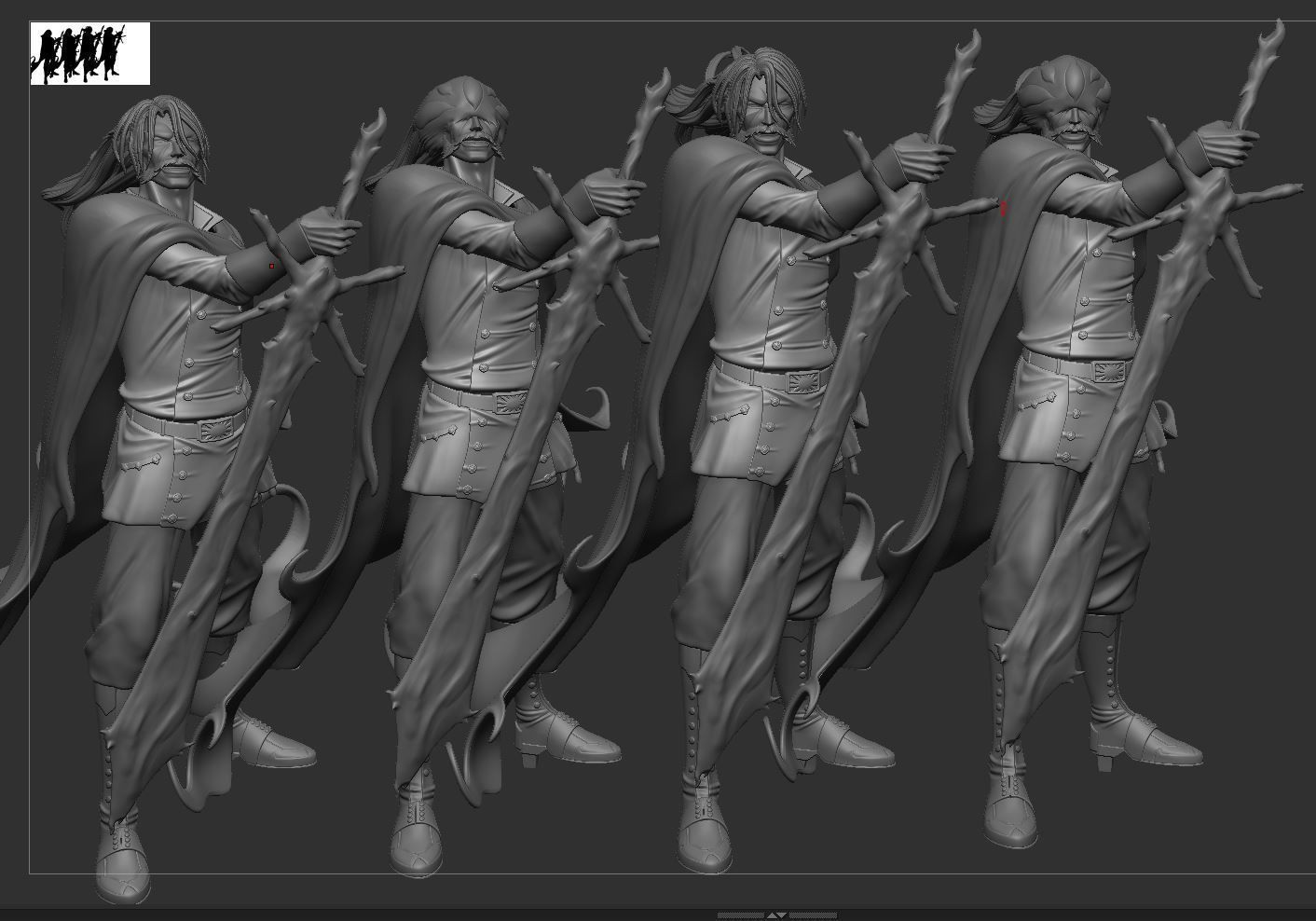 Ichigo Vs Yhwach - Bleach 3D print model_29