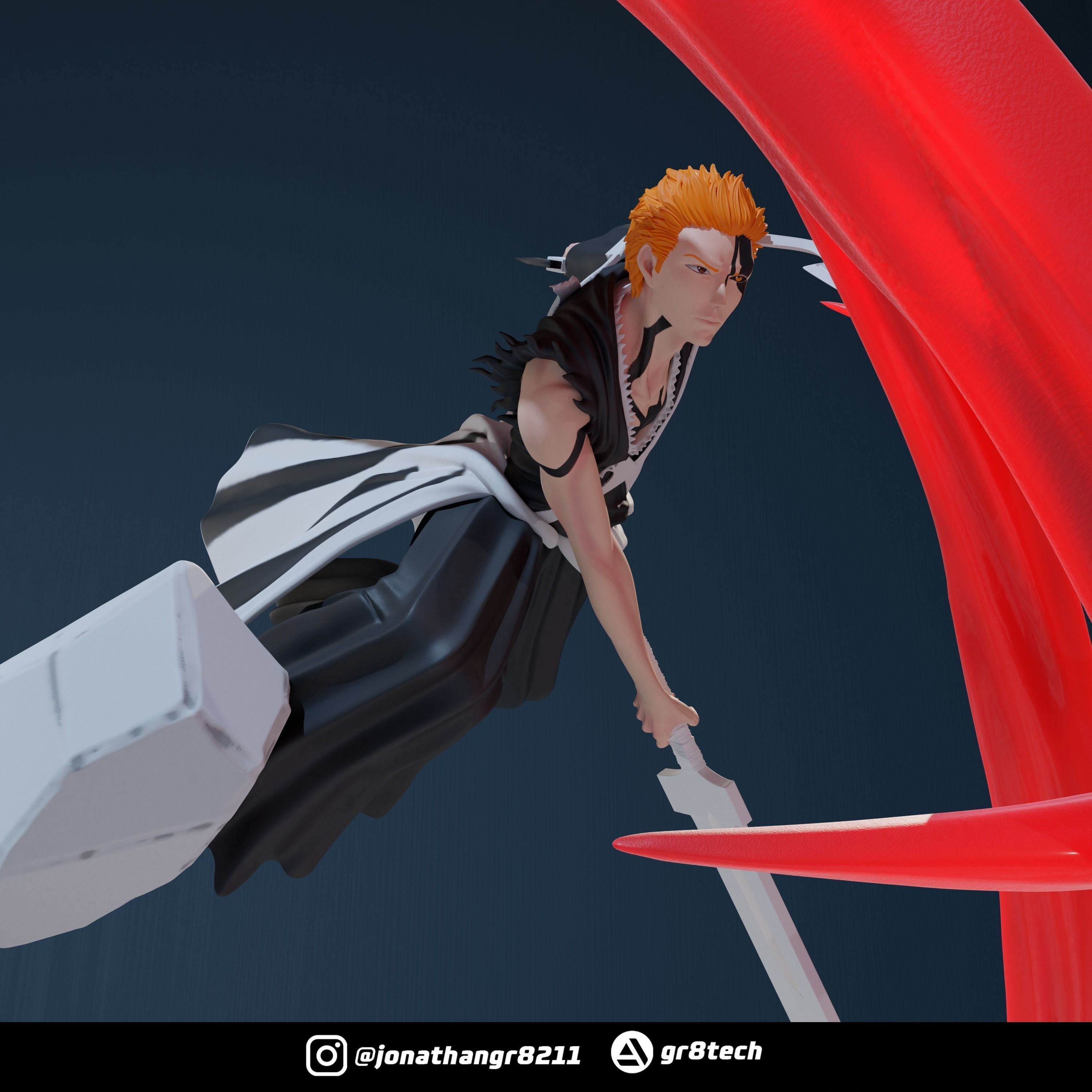 Ichigo Vs Yhwach - Bleach 3D print model_7