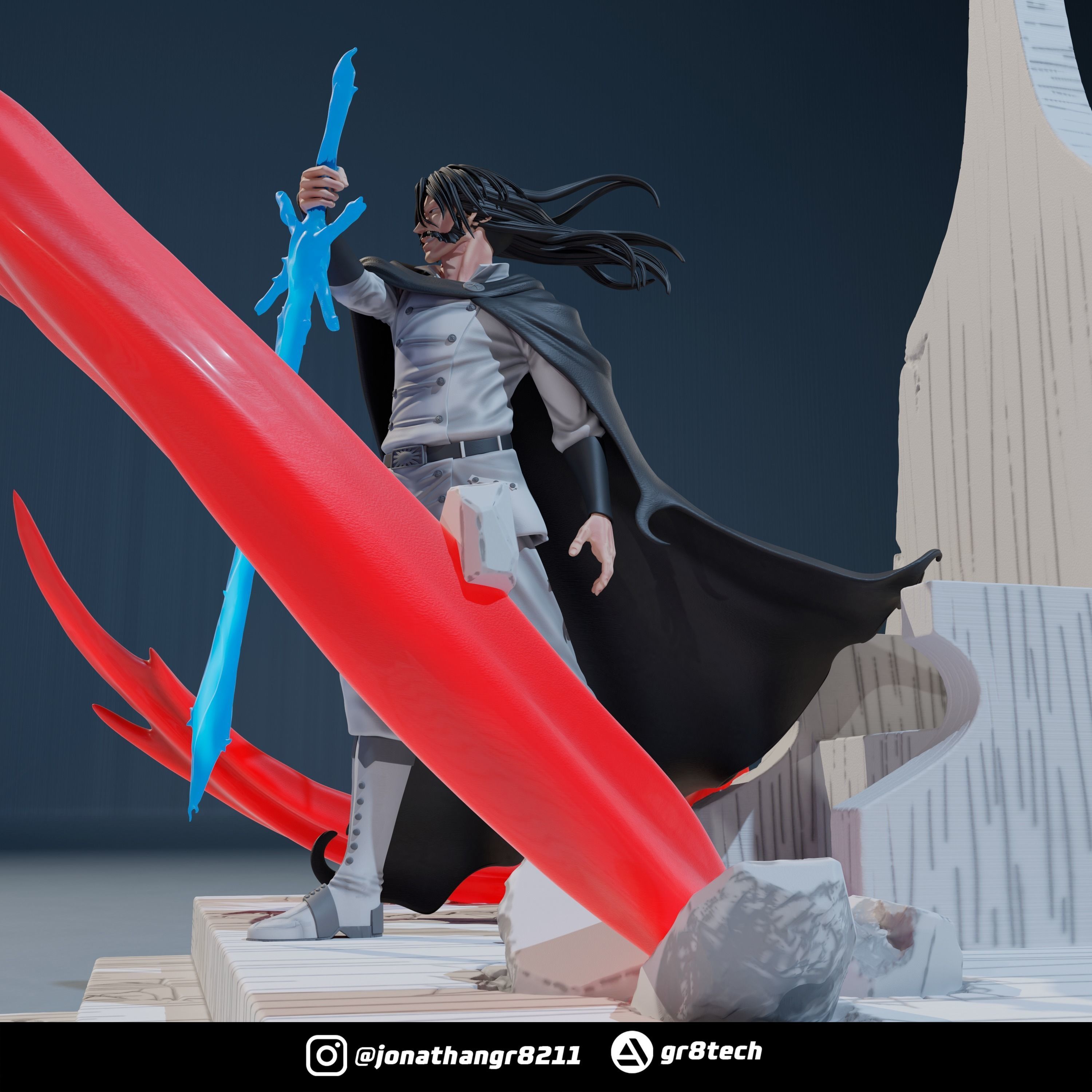 Ichigo Vs Yhwach - Bleach 3D print model_2