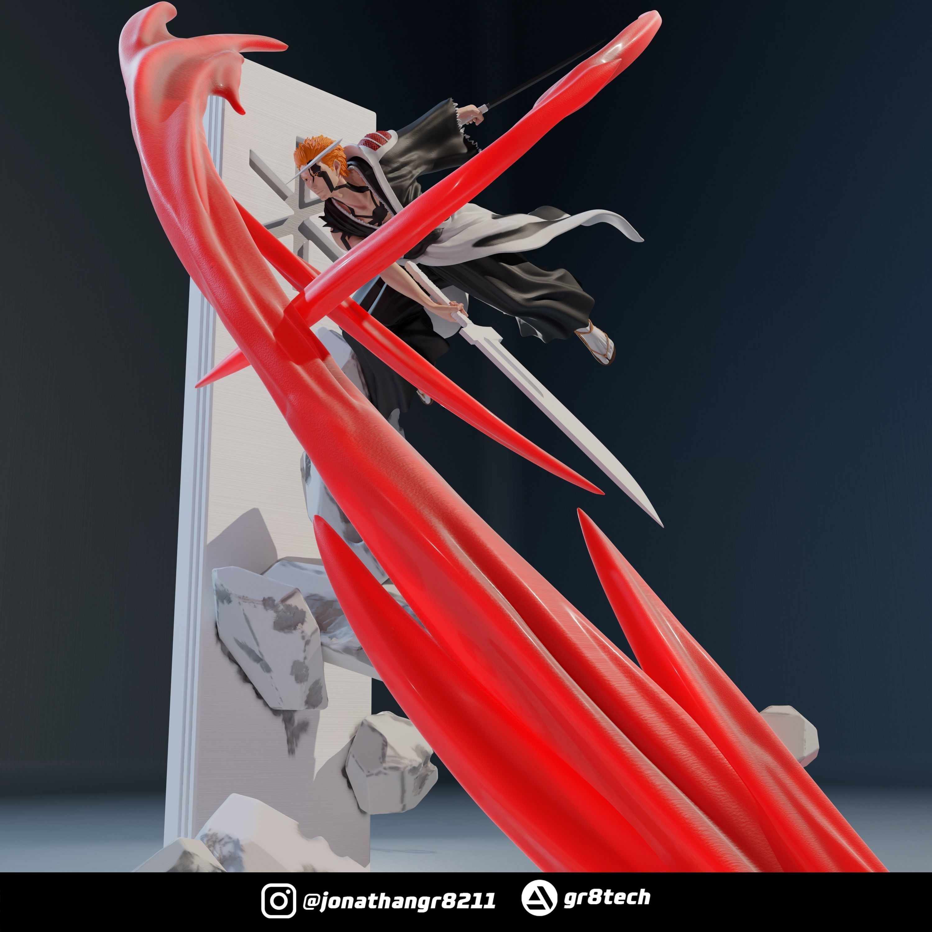 Ichigo Vs Yhwach - Bleach 3D print model_4