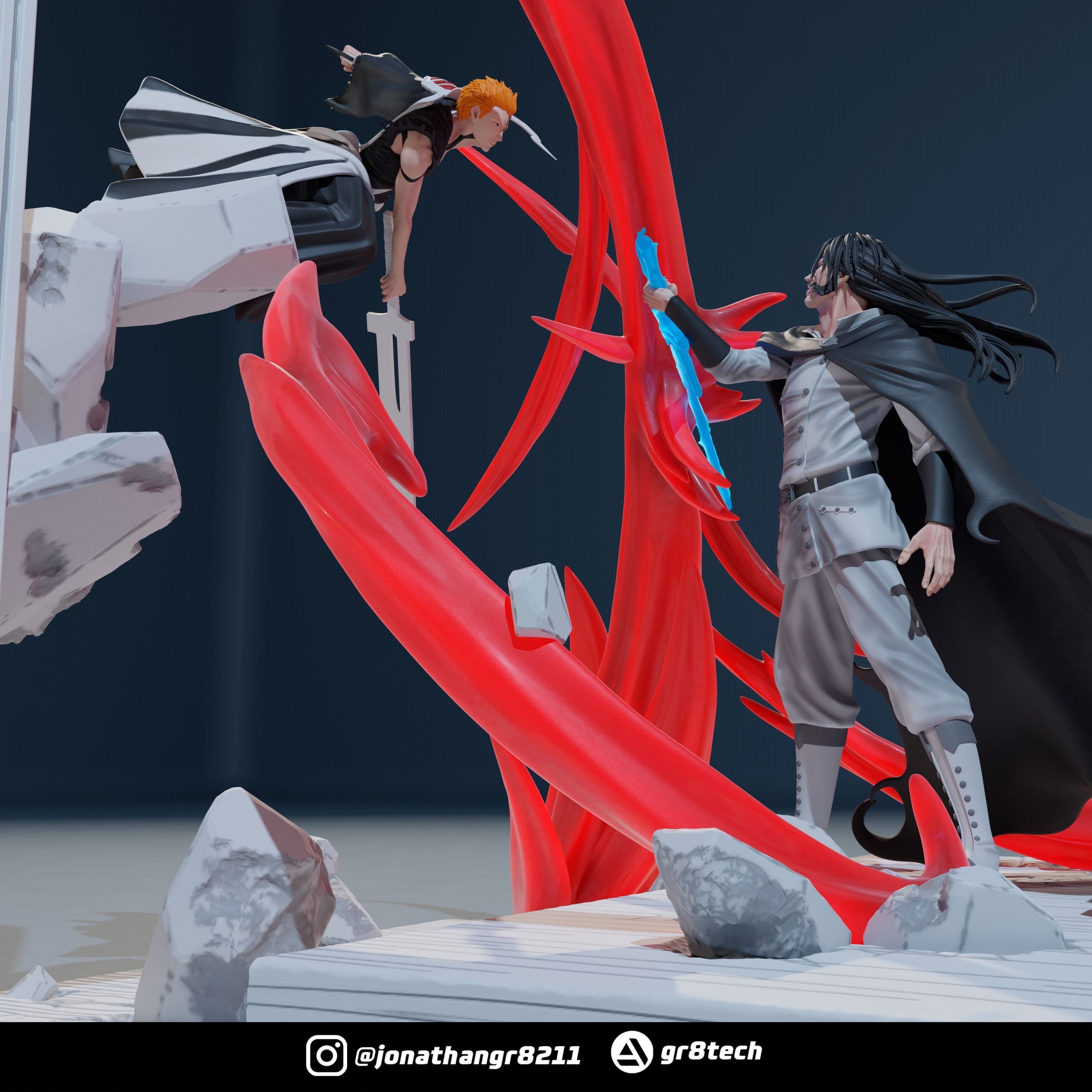 Ichigo Vs Yhwach - Bleach 3D print model_8