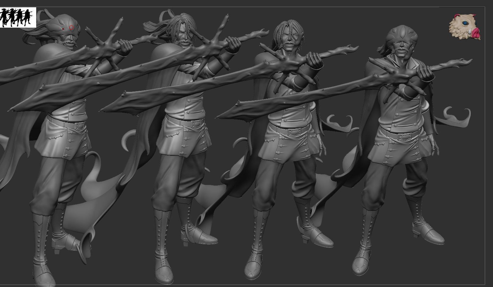 Ichigo Vs Yhwach - Bleach 3D print model_28