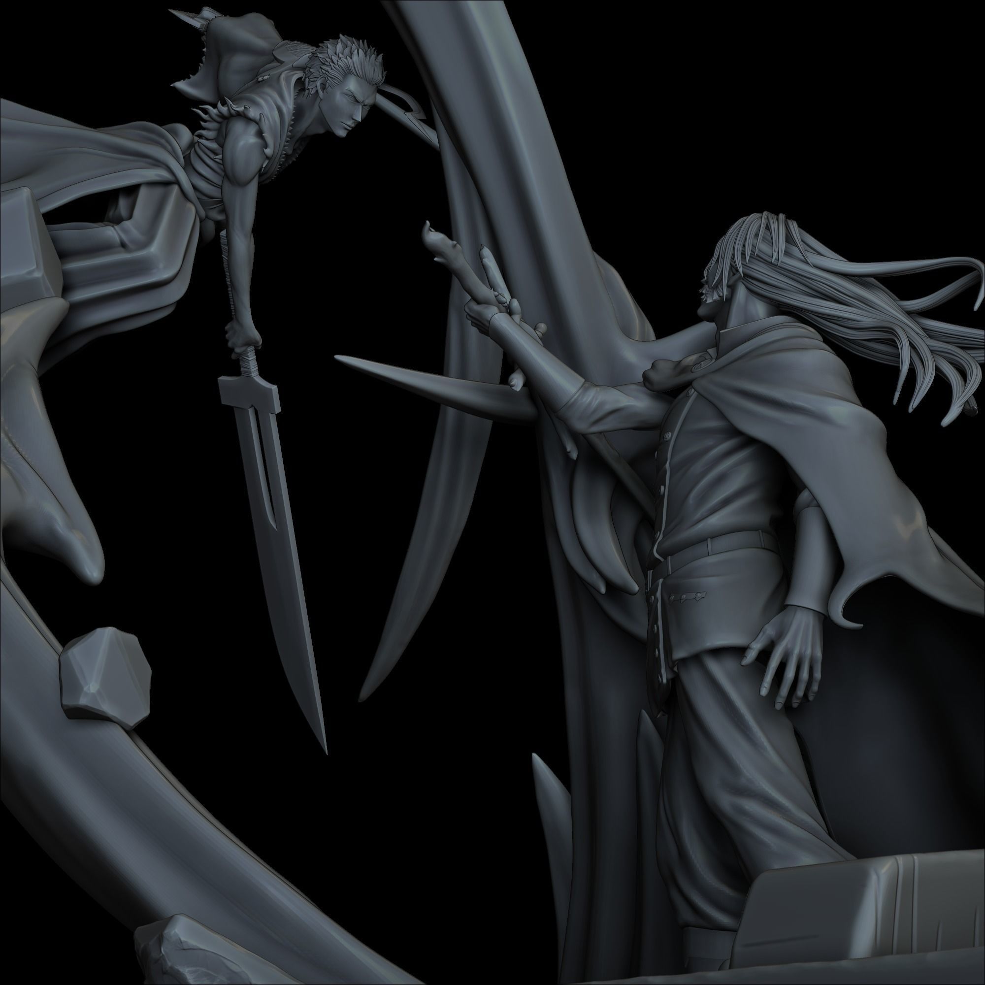 Ichigo Vs Yhwach - Bleach 3D print model_11