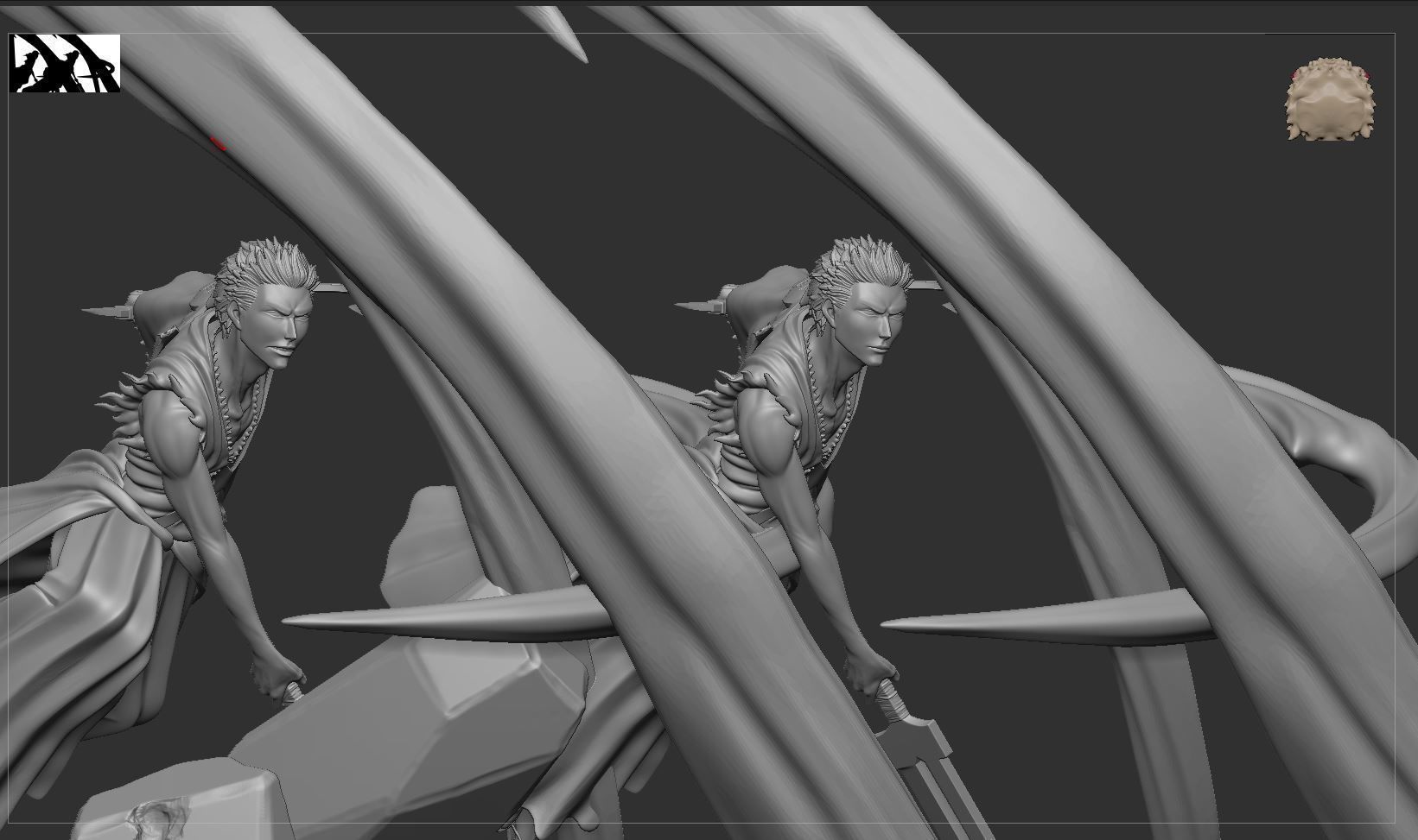 Ichigo Vs Yhwach - Bleach 3D print model_17