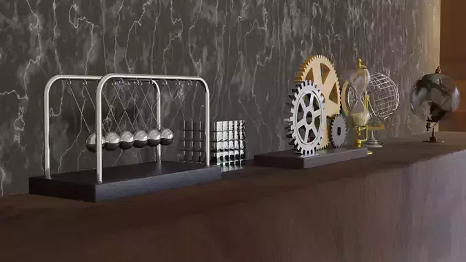 Office Decors 3D model