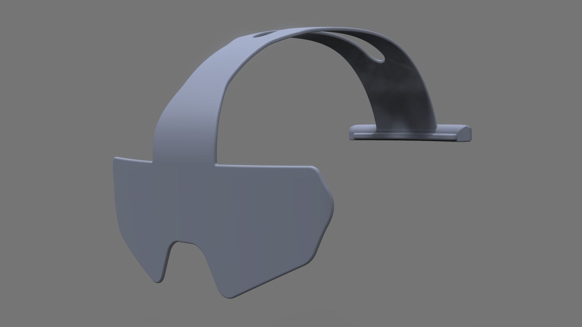 Sci Fi Helmet Goggles Glasses 3D model_12
