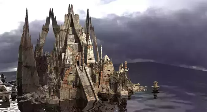 Winged Pyramid City of Ascension Buildings 