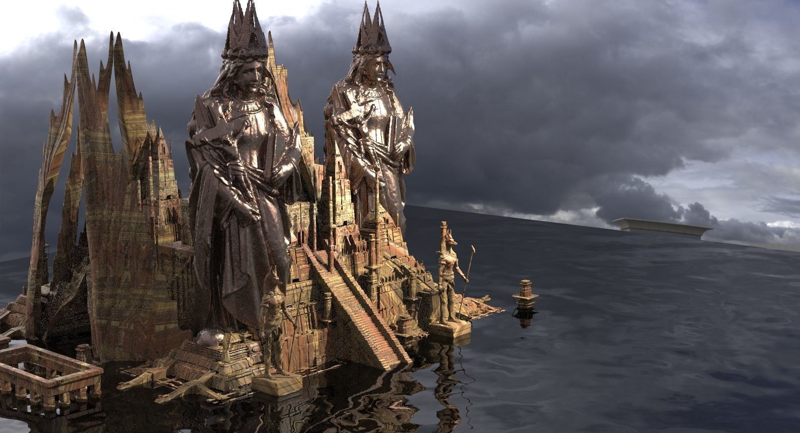 Winged Pyramid City Royals  3D model_1