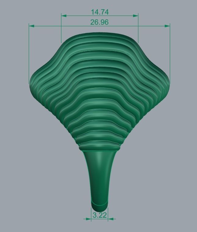 SEA WAVE PLAIN FUSION RING-R02- 3D print model_5