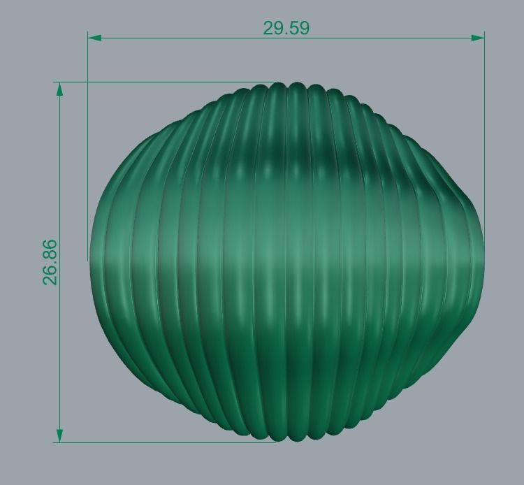 SEA WAVE PLAIN FUSION RING-R02- 3D print model_4