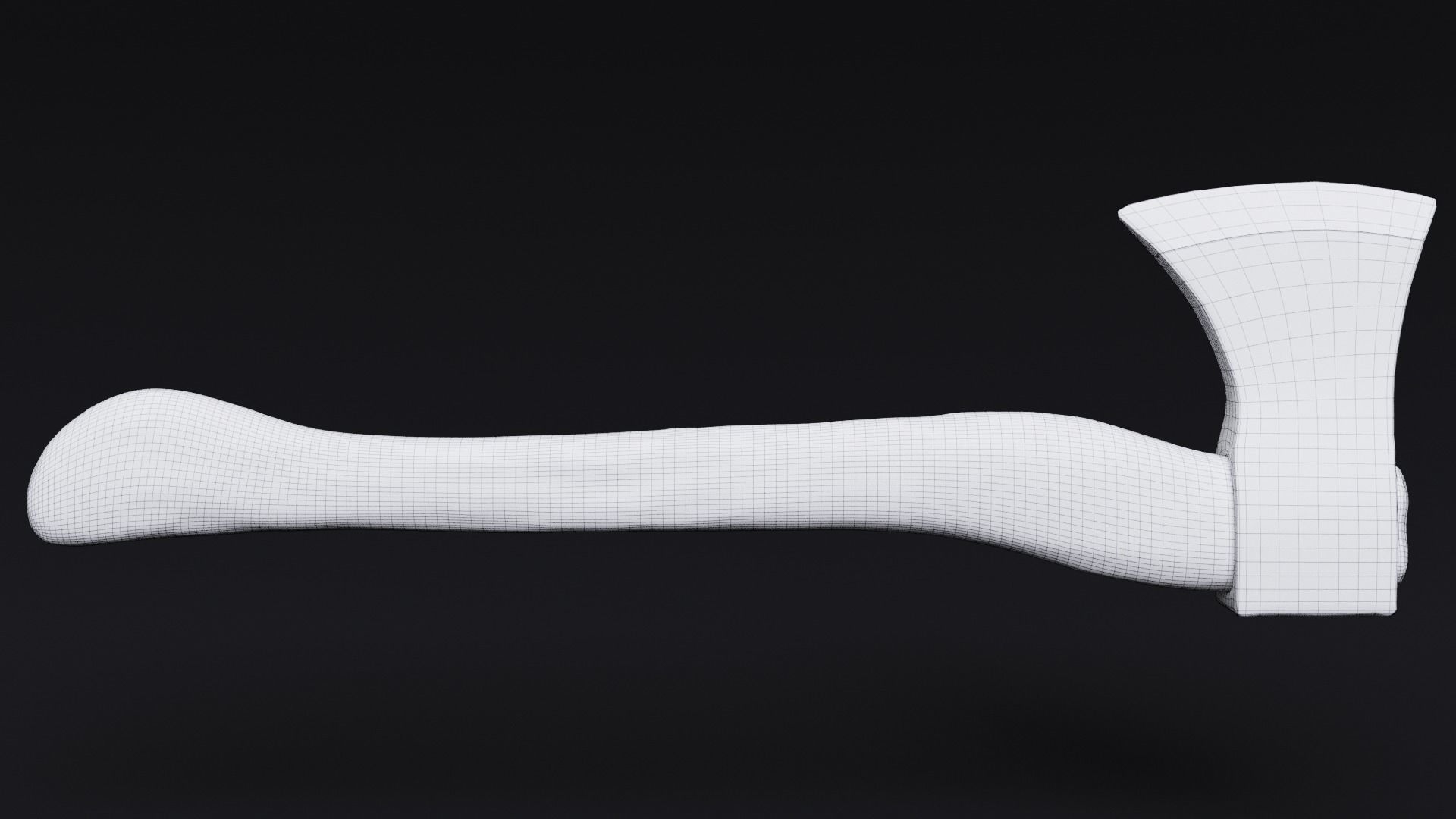 Bloody Axe Low-poly 3D model_8