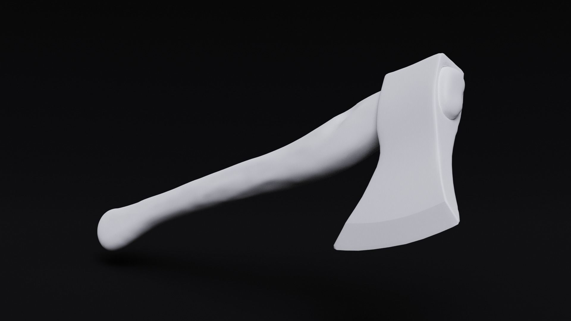 Bloody Axe Low-poly 3D model_6