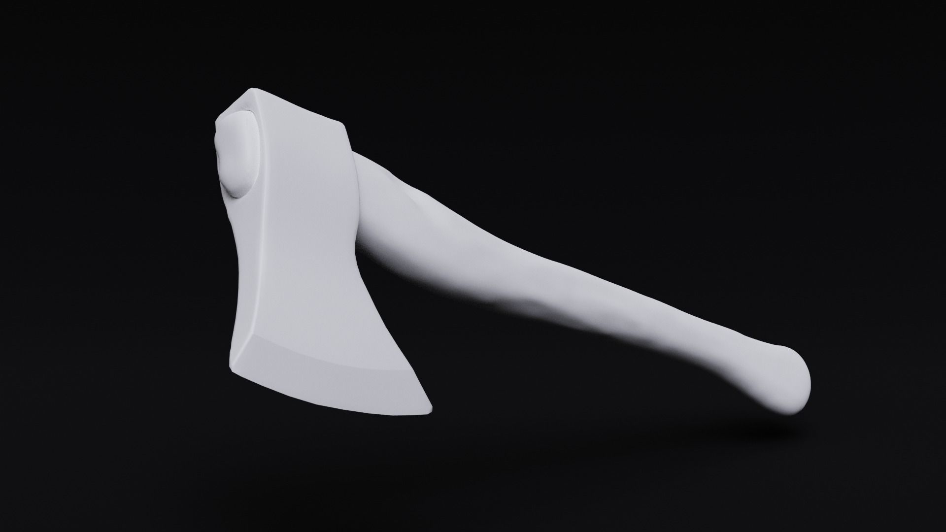 Bloody Axe Low-poly 3D model_5