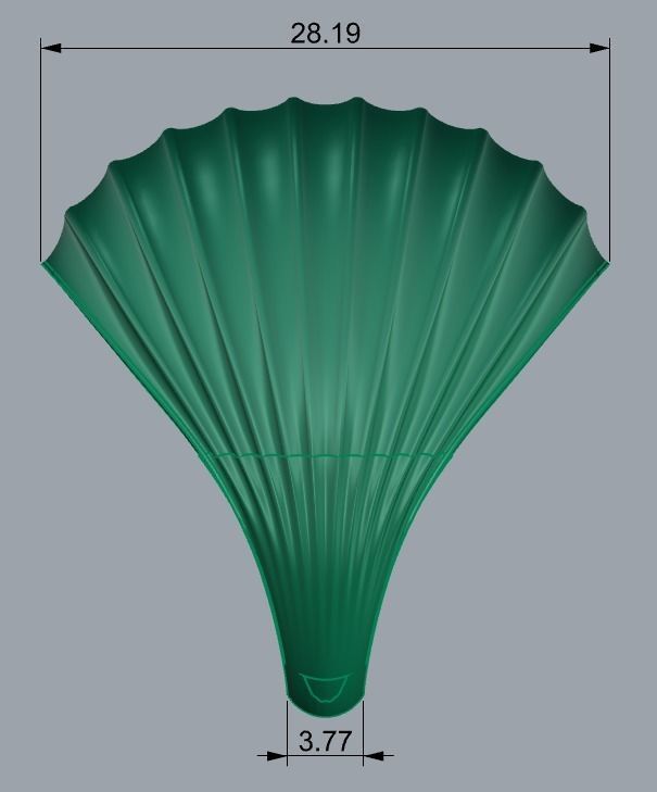 SEA WAVE PLAIN FUSION RING-R05- 3D print model_5