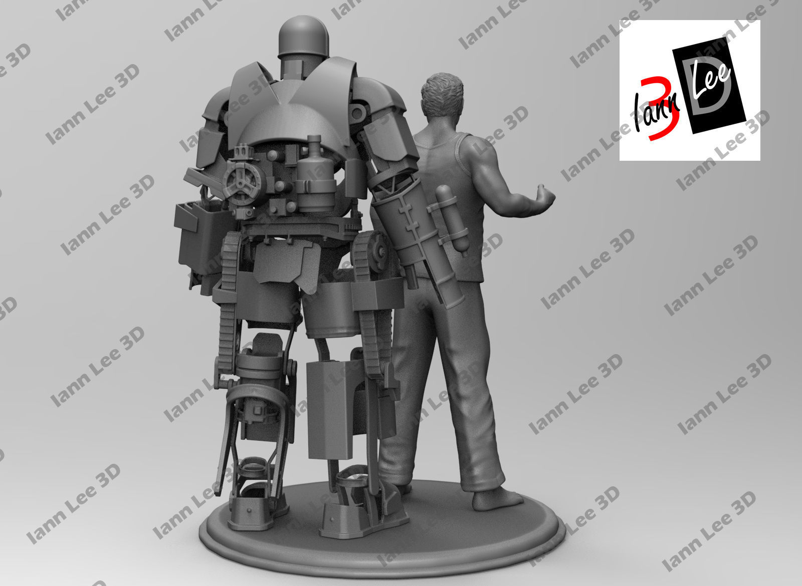 Tony Stark con Mark 1 3D print model_1