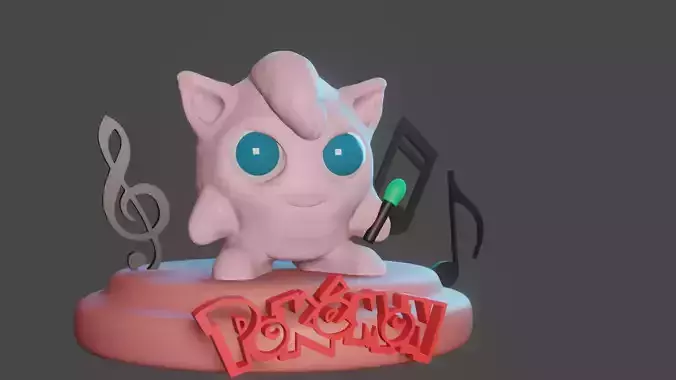 Jigglypuff for 3d print optimizado