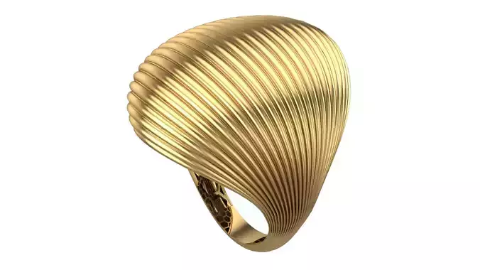 SEA WAVES COLLECTIVE FUSION RINGS COLLECTION -9 PCS -  3D print model