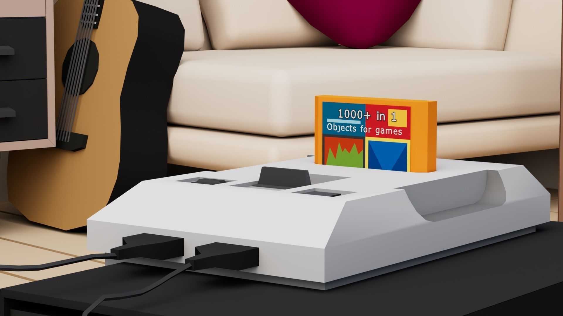 30 Low poly Rooms Interiors 1000 plus unique Objects Low-poly 3D model_31