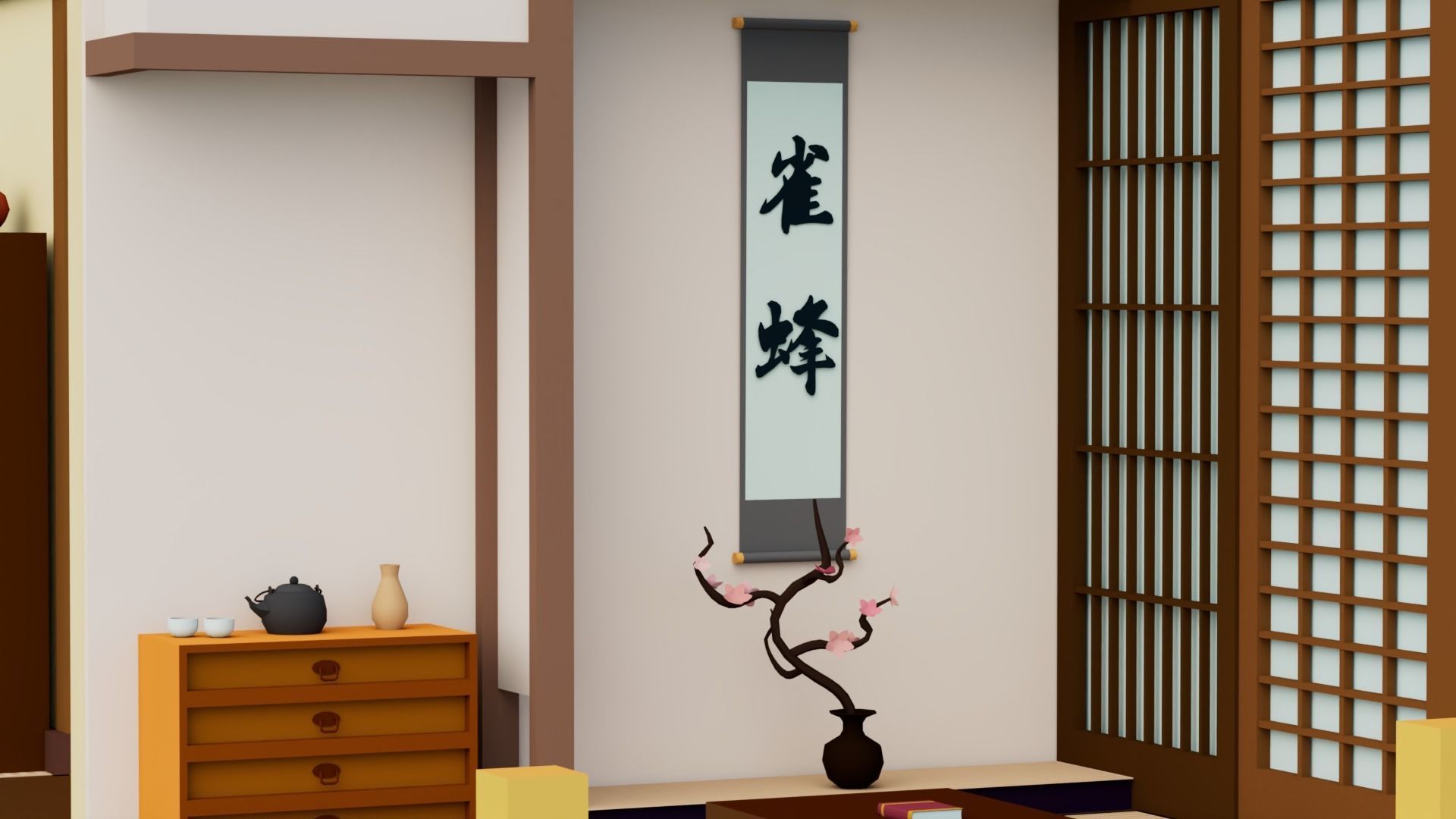 30 Low poly Rooms Interiors 1000 plus unique Objects Low-poly 3D model_40