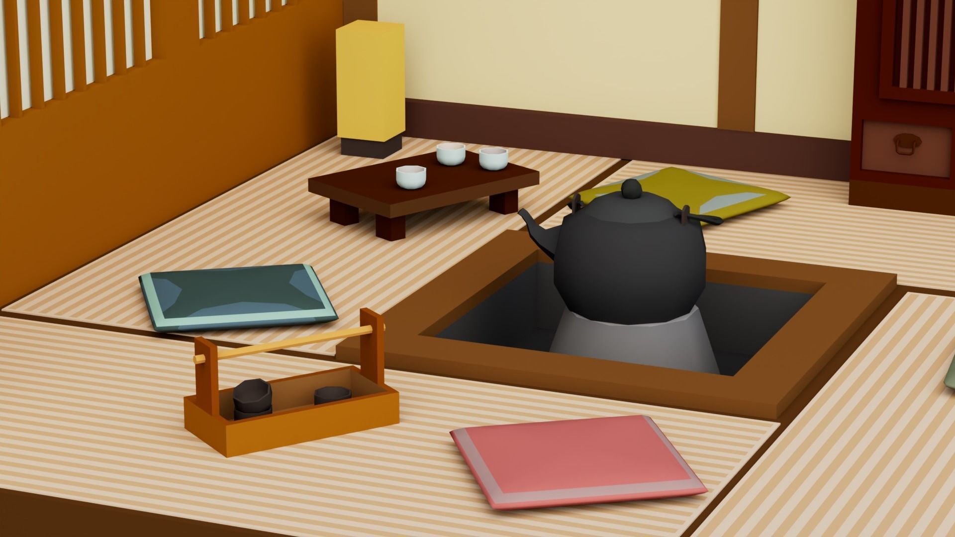 30 Low poly Rooms Interiors 1000 plus unique Objects Low-poly 3D model_39